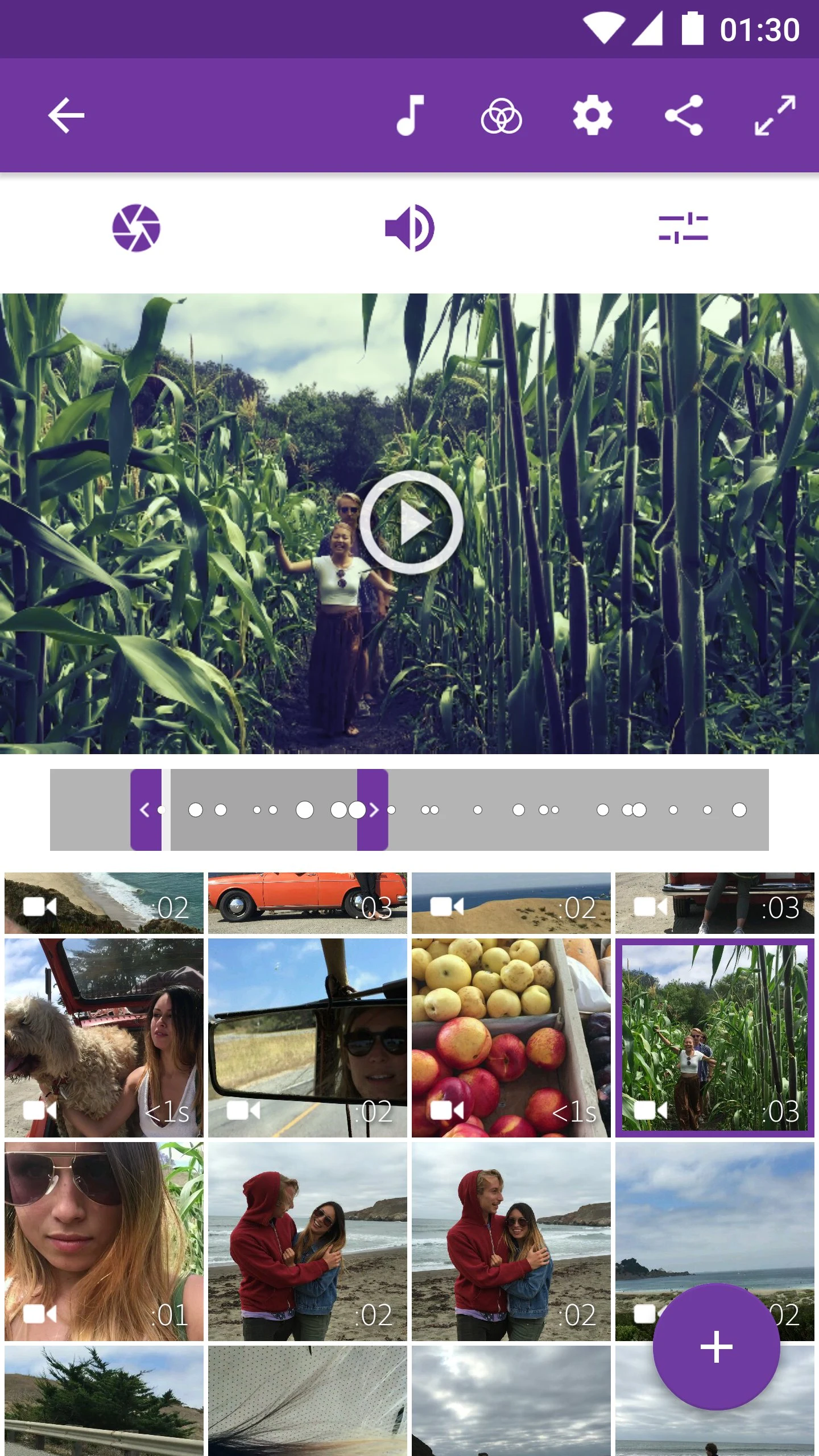 Adobe Premiere Clip screenshot